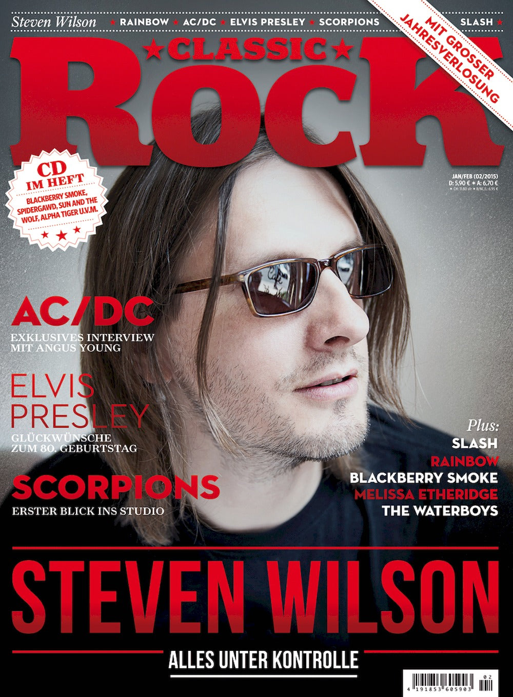 Classic Rock Tijdschrift Duitsland 2015 #37 Steven Wilson AC/DC Elvis Presley Scorpions Originele uitgave