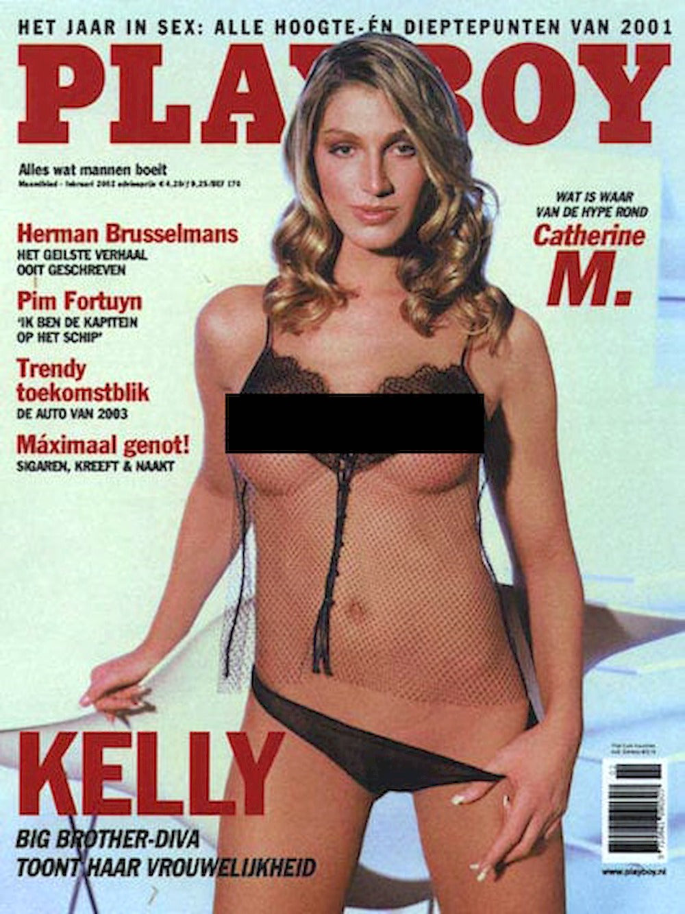Playboy Magazine Netherlands 2002-02 Kelly Van Der Veer Kimberley Stanfield Original Print Issue