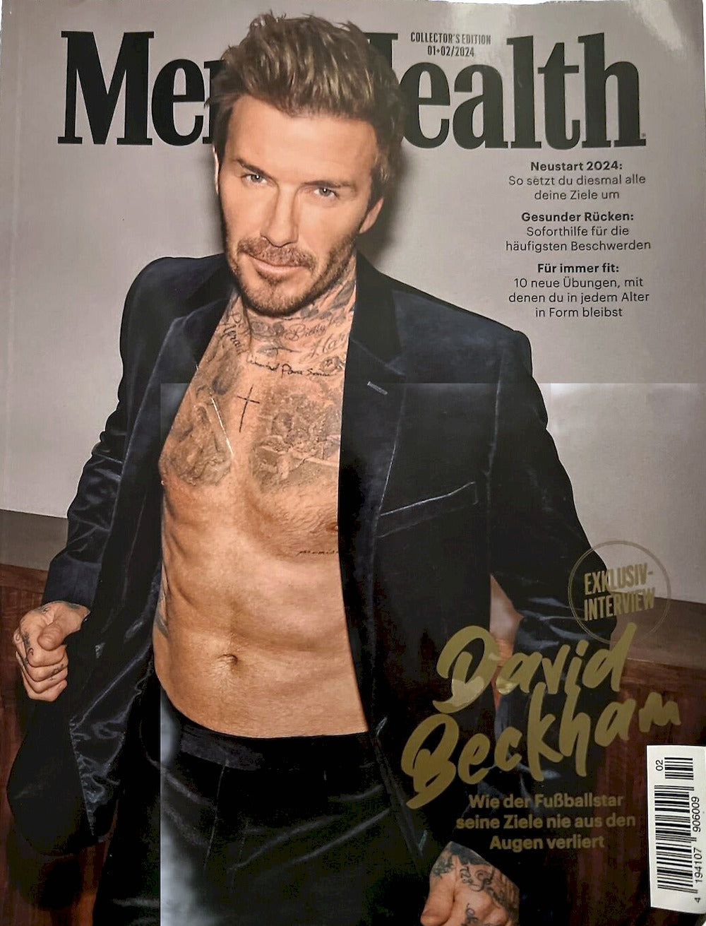 Mens Health Revista Alemania 2024-01+02 David Beckham Edition Edición original