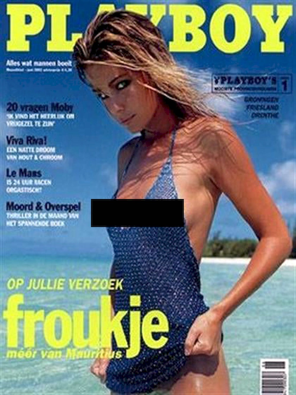 Playboy Magazine Pays-Bas 2002-06 Froukje De Both Nichole Van Croft Édition originale