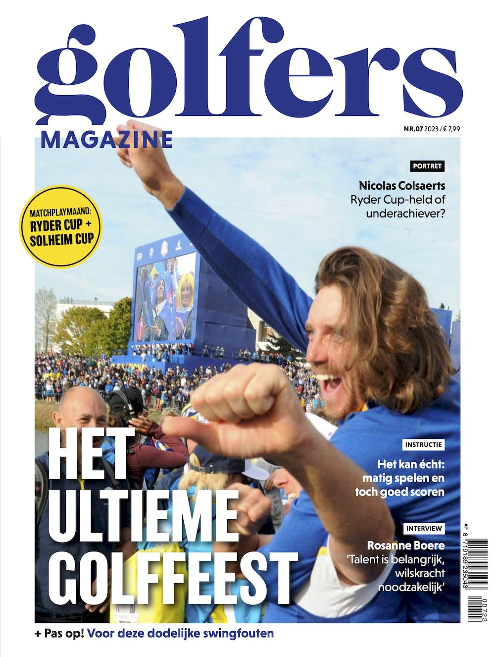 Golfers Magazine Netherlands 2023-07 Nicolas Colsaerts Original Print Issue