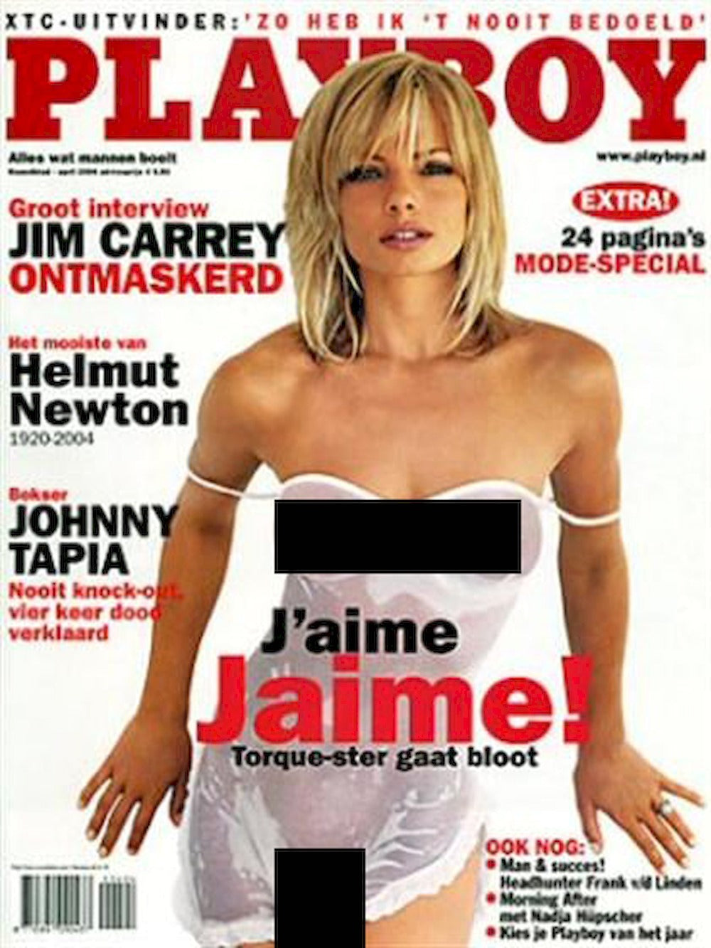 Playboy Magazine Netherlands 2004-04 Jaime Pressly Aliya Wolf Original Print Issue