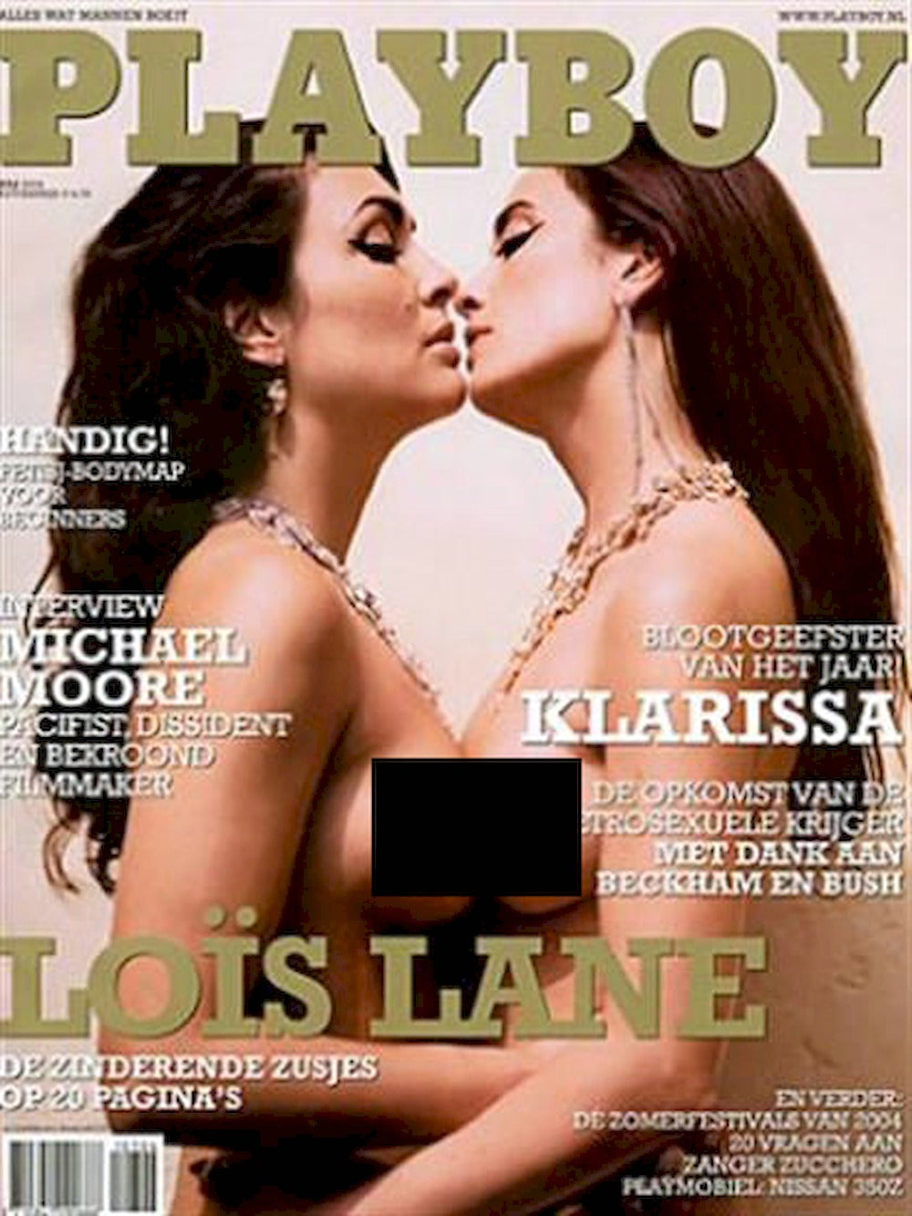 Playboy Magasin Nederlandene 2004-07 Monique Suzanne Klemann Dorien Duinker Rose Originaludgave
