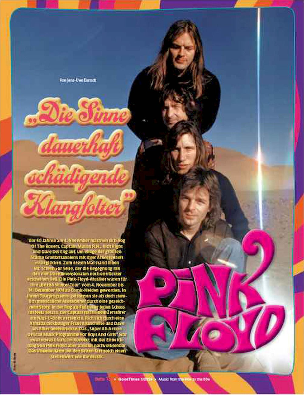Good Times Magazin Deutschland 2024-01 Pink Floyd Uschi Nerke Magnum Achim Reichel