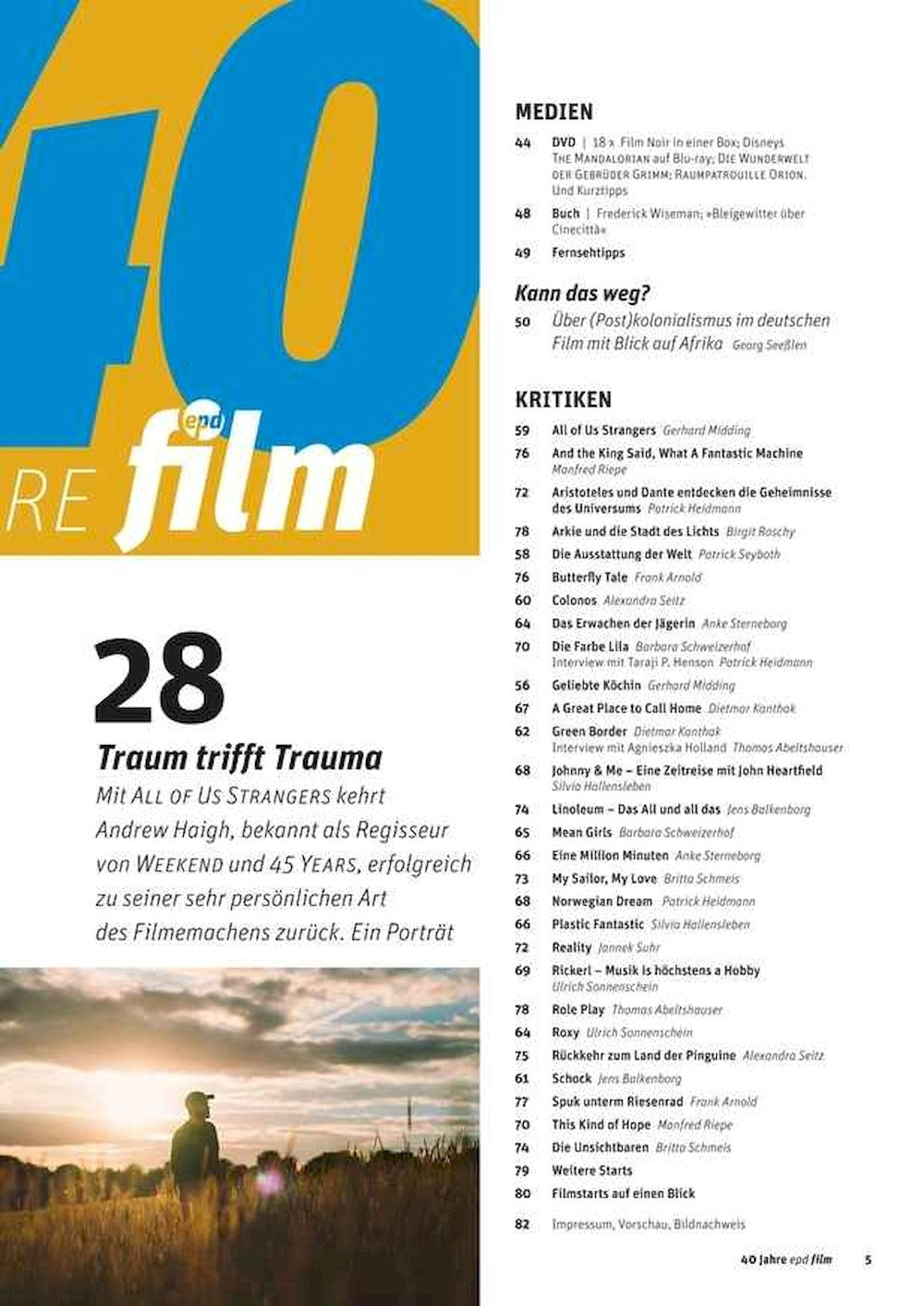 EPD Film Revista Alemania 2024-02 All About Love Andrew Scott
