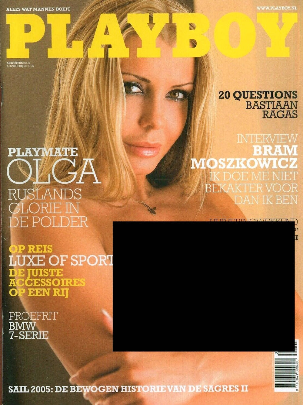 Playboy Magazine Pays-Bas 2005-08 Olga Urashova Édition originale