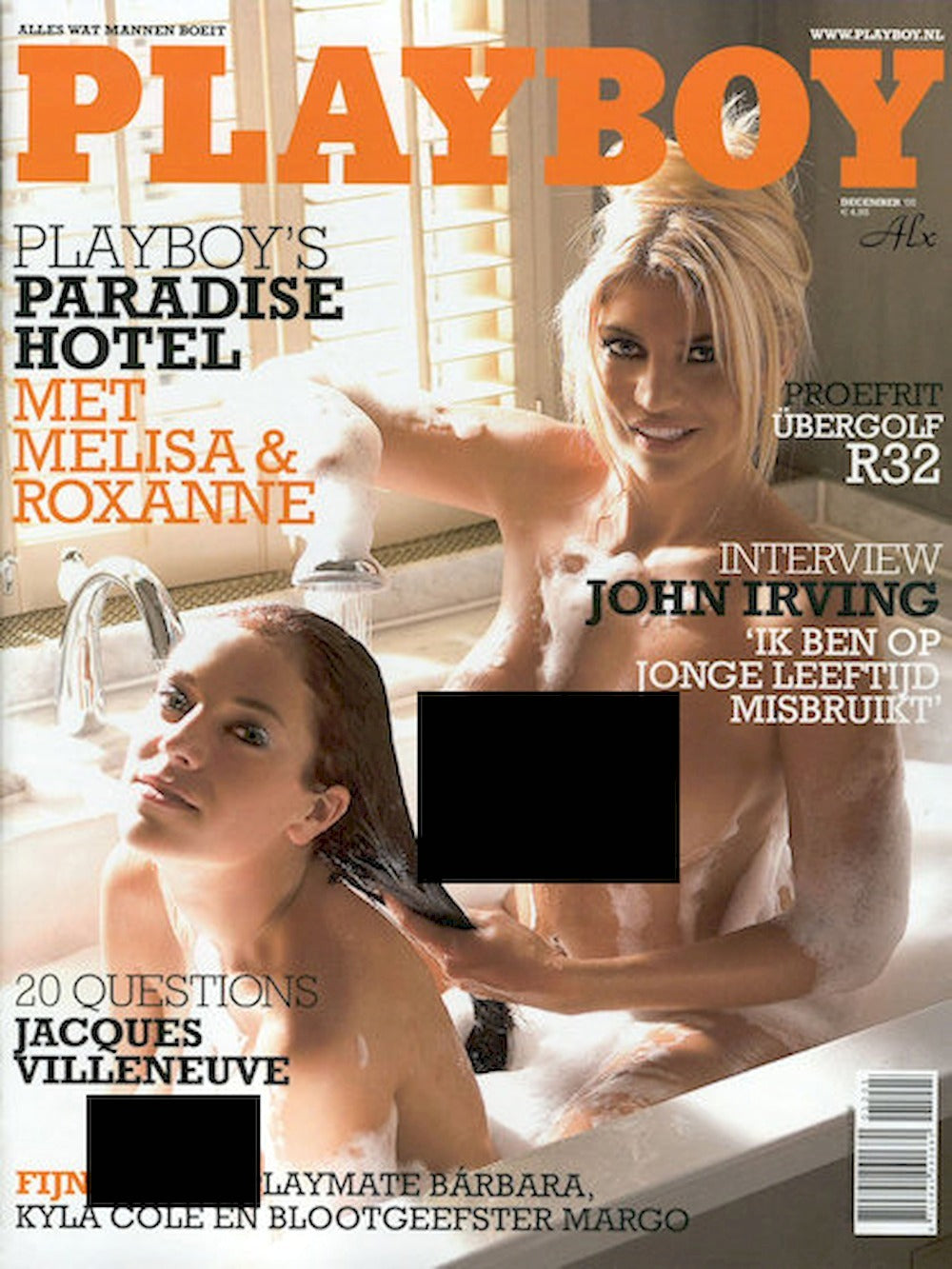 Playboy Magazine Netherlands 2005-12 – Melisa Schaufeli Roxanne Bierhuis Barbara Borges – Original Print Issue