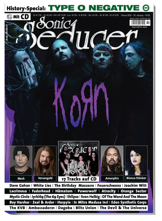 Sonic Seducer Magazin Deutschland 2022-02 Korn Dave Gahan Amorphis Lacrimosa White Lies