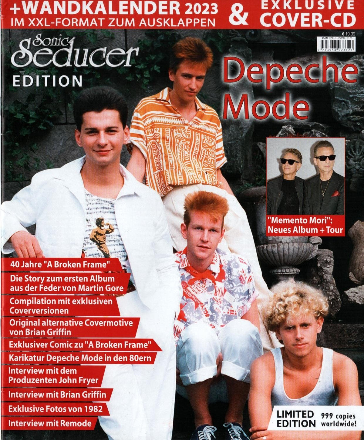 Sonic Seducer Magazine Allemagne 2022 Depeche Mode Édition originale + CD
