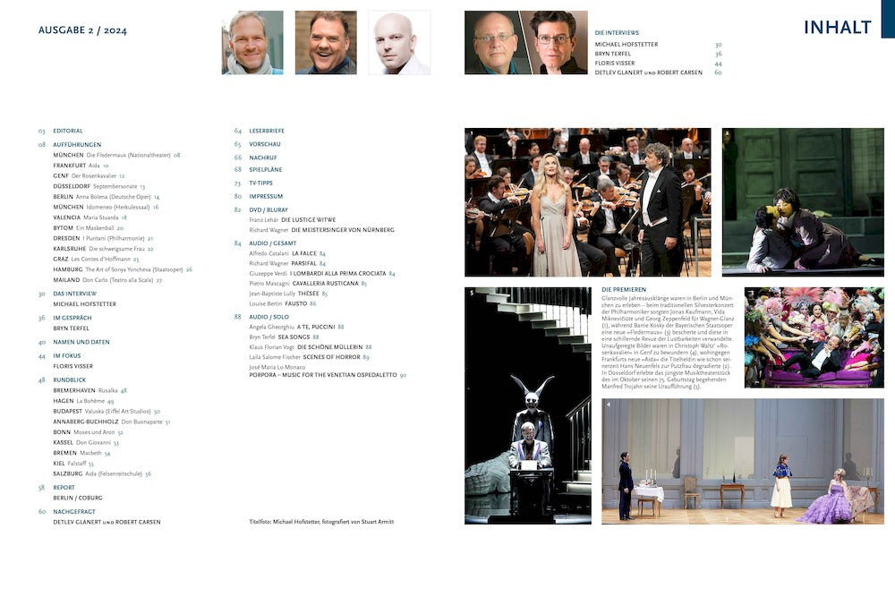 Das Opernglas Magazin Deutschland 2024-02 Michael Hofstetter Bryn Terfel Floris Visser