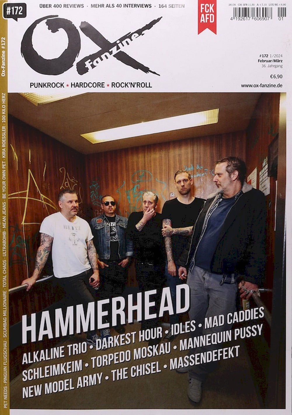 Ox Fanzine Germany 2023 #172 Alkaline Trio Darkest Hour Idles Mad Caddies Original Print Issue