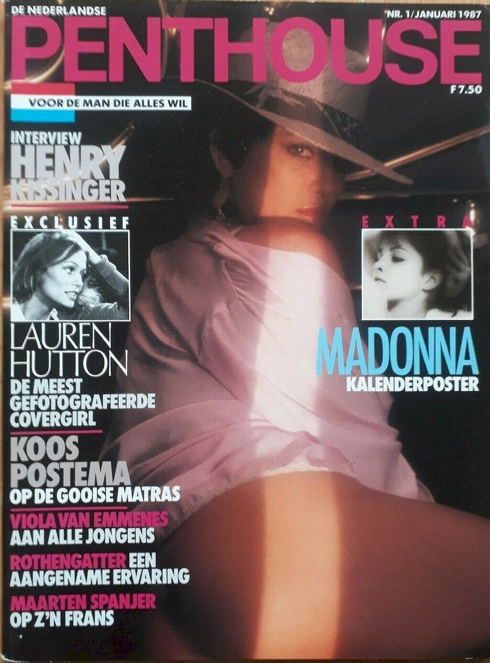Penthouse Revista Países Bajos 1987-01 – Madonna Lauren Hutton – Edición original