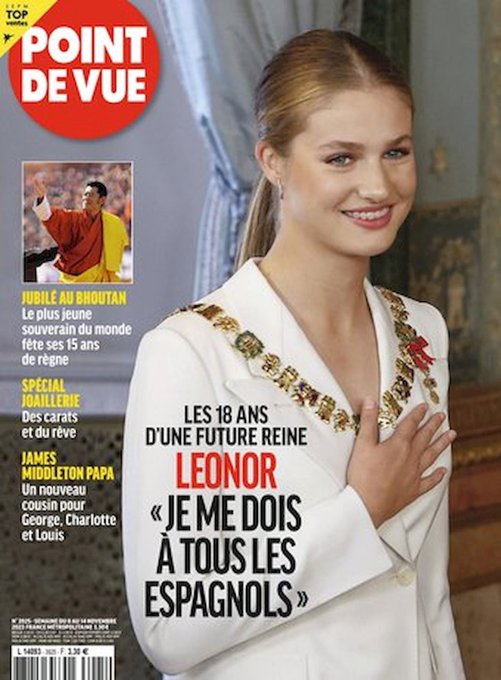 Point De Vue Magazine France 2023 #3925 Leonor De Todos Los Santos De Borbon Y Ortiz Original Print Issue