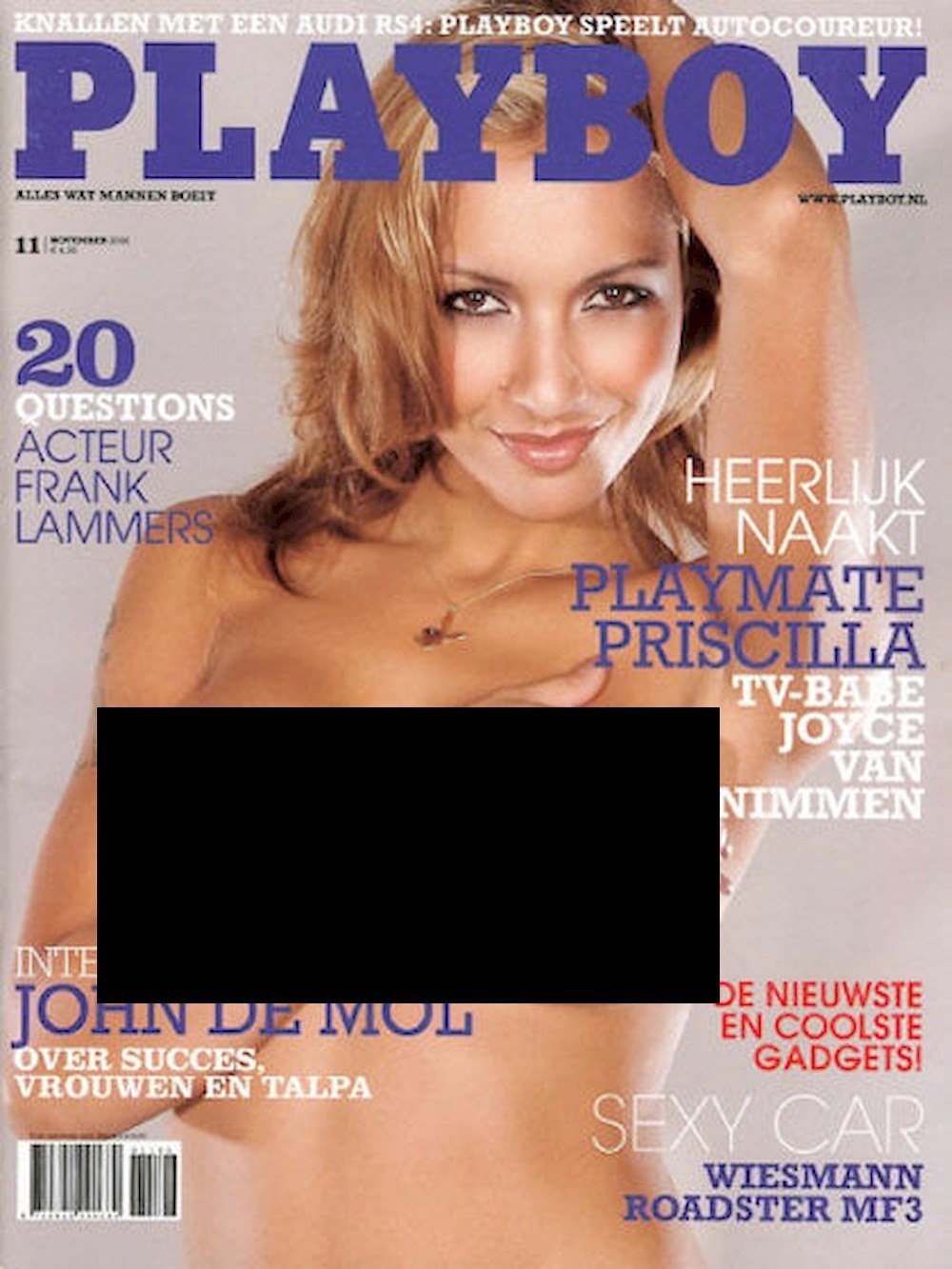 Playboy Lehti Alankomaat 2006-11 – Priscilla Schippers – Alkuperäinen painos
