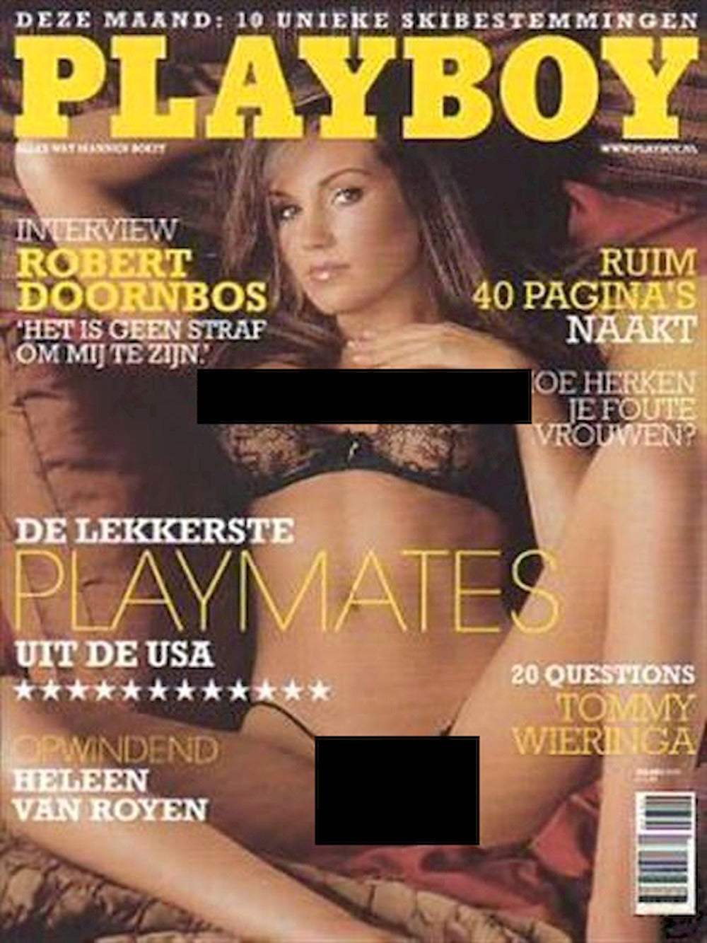 Playboy Magazine Pays-Bas 2006-03 Jamie Westenhiser Tizziana Ketels Édition originale