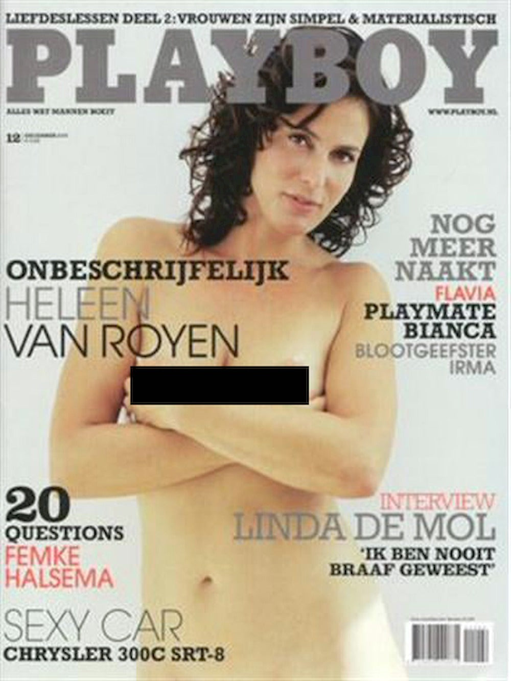 Playboy Magazine Netherlands 2006-12 – Heleen Van Royen Bianca Van Der Veeke – Original Print Issue
