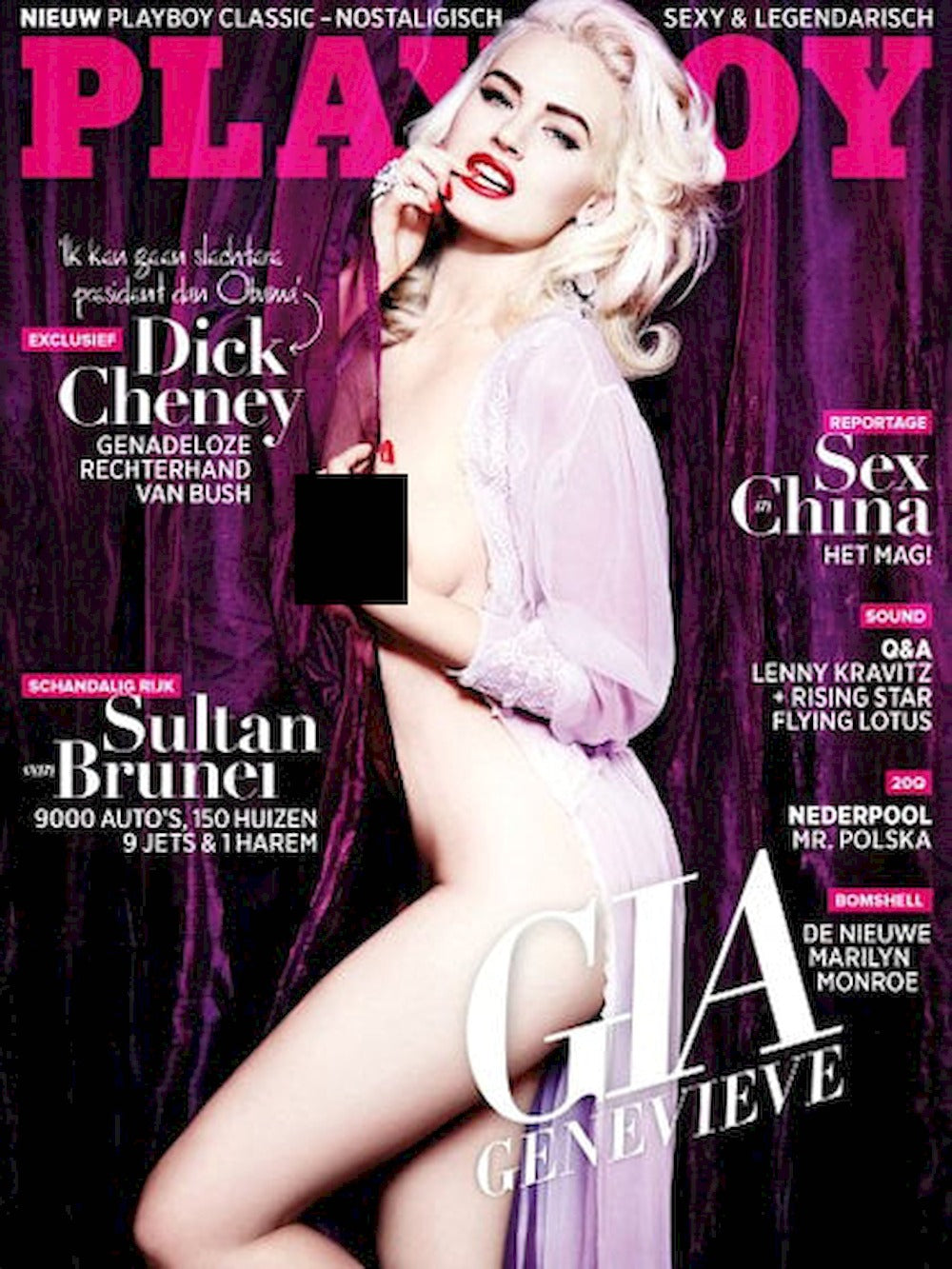 Playboy Magazine Netherlands 2015-04 – Gia Genevieve Emily Agnes – Original Print Issue