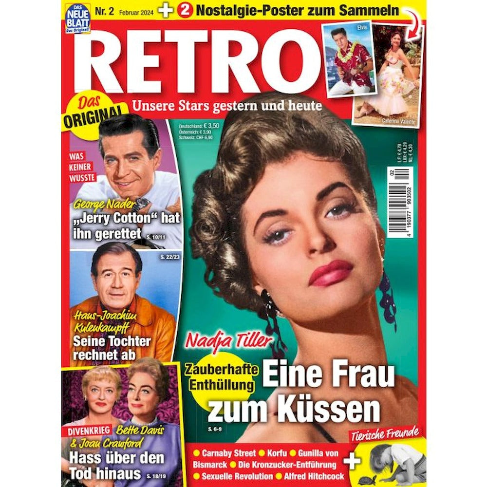Retro Magazin Deutschland 2024-02 Nadja Tiller Elvis Bette Davis Joan Crawford