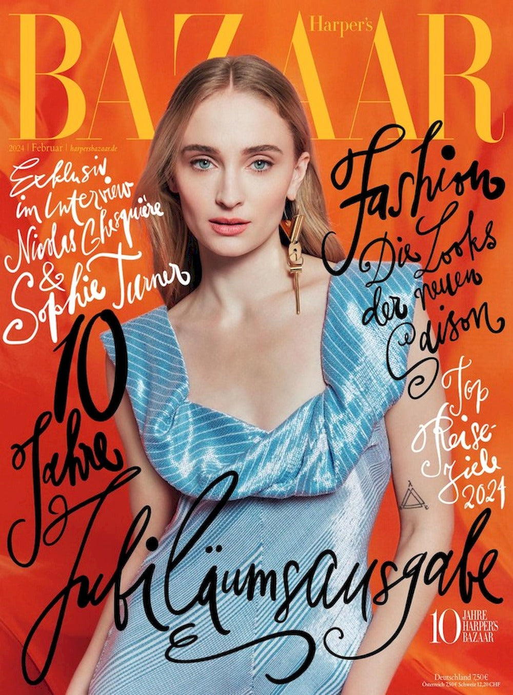 Harpers Bazaar Magazin Deutschland 2024-02 Sophie Turner