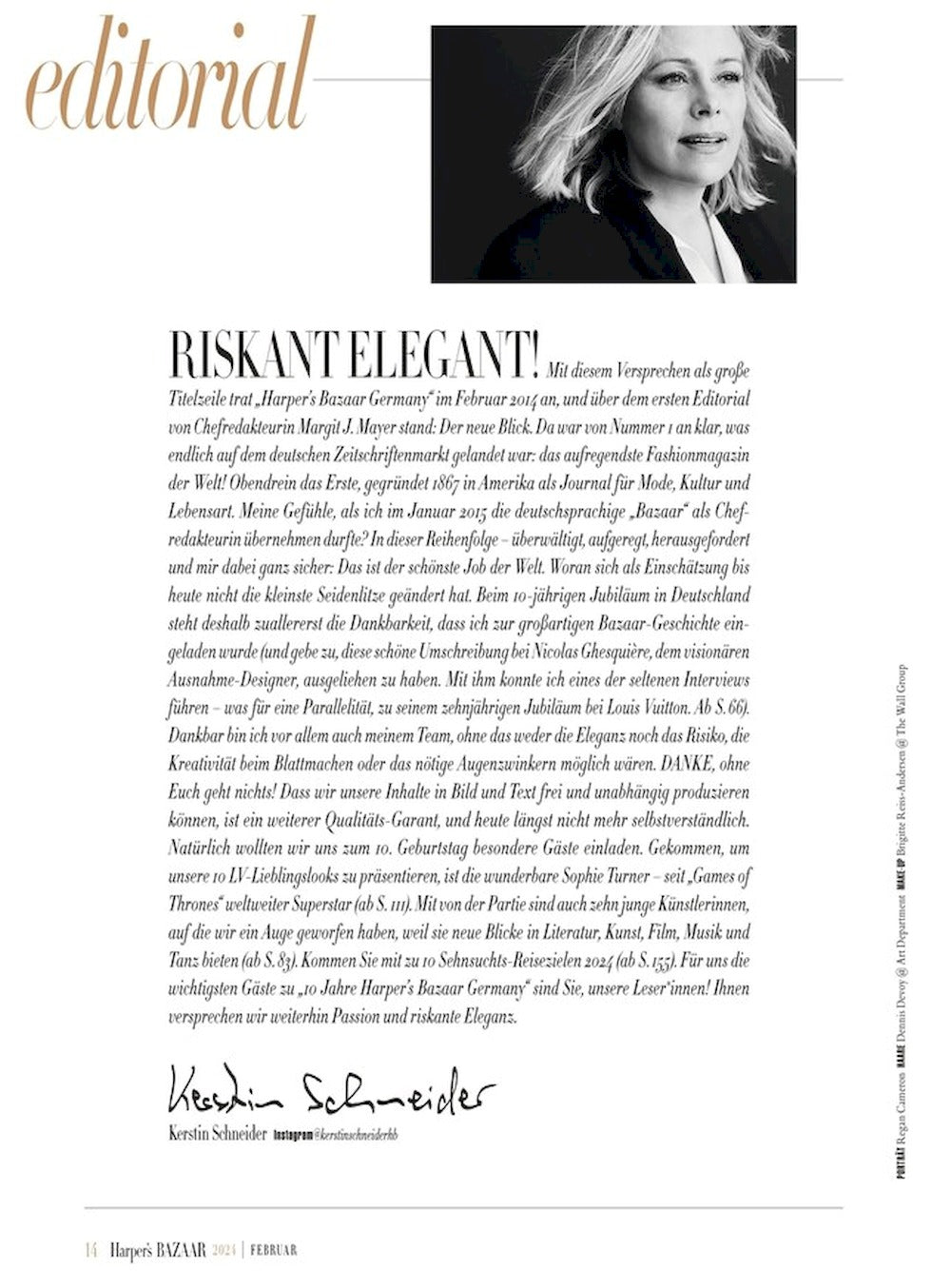 Harpers Bazaar Magazin Deutschland 2024-02 Sophie Turner