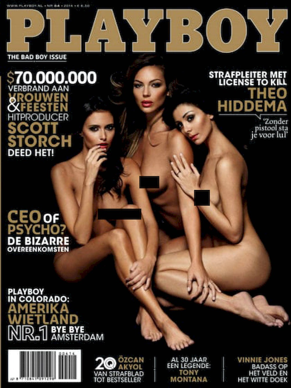 Playboy Magazine Netherlands 2014-04 Sarah Nile Francesca Lukasik Federica Ariafina Bernadette Kaspar Original Print Issue