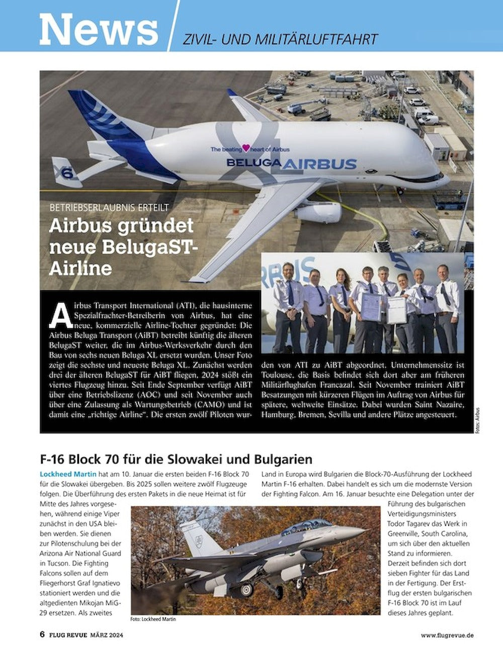 Flug Revue Magazine Germany 2024-03 Original Print Issue