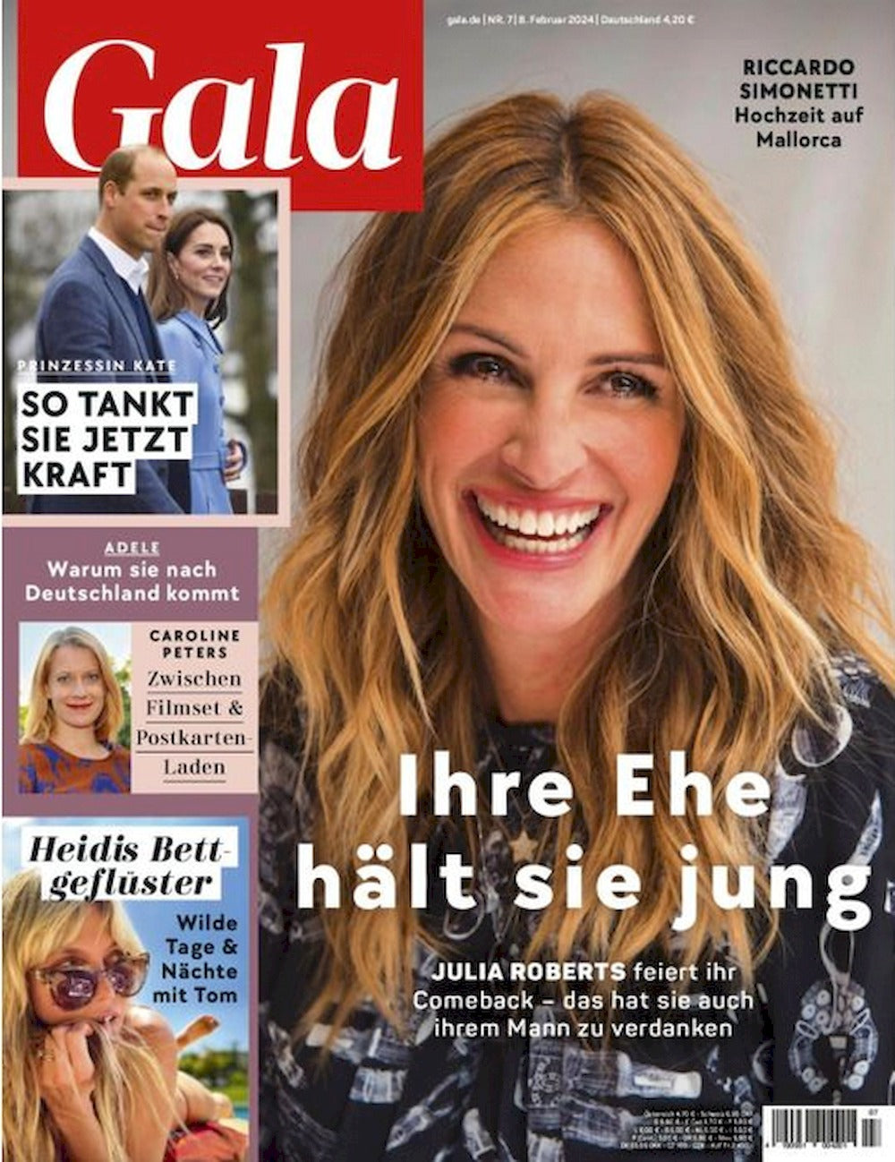 Gala Magazine Germany 2024-07 – Julia Roberts Heidi Klum – Original Print Issue