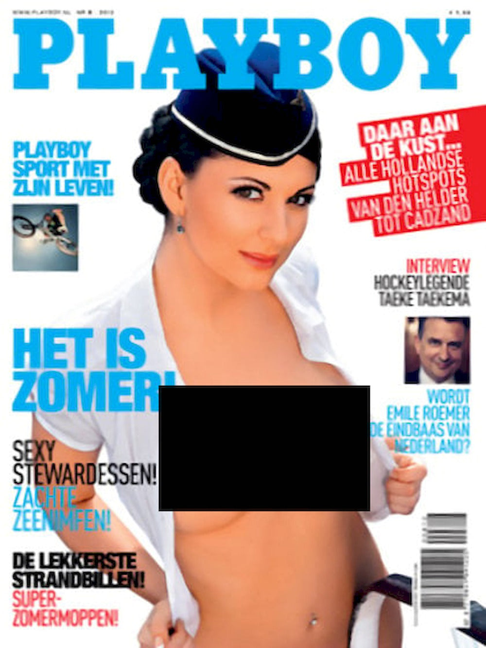 Playboy Magazine Netherlands 2012-08 Andreja Karba Emile Roemer Monika Pietrasinska Original Print Issue