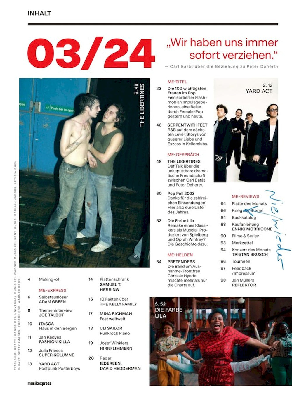 Musikexpress Revista Alemania 2024-03 Kate Bush Beyonce Billie Eilish Madonna Debbie Harry
