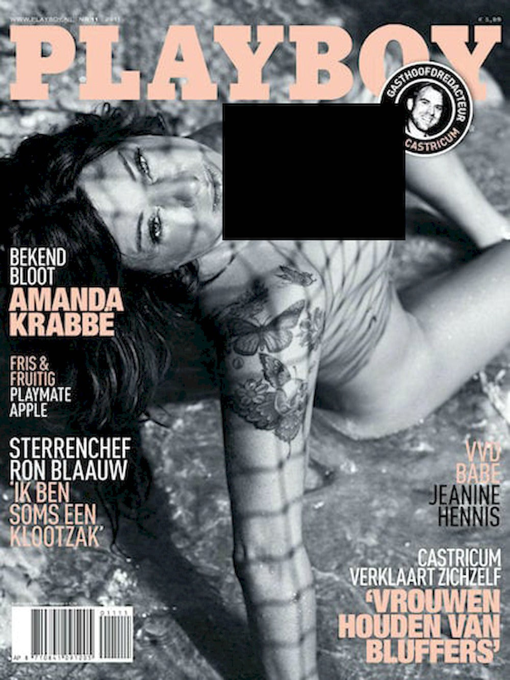 Playboy Magazine Netherlands 2011-11 Amanda Krabbe Apple Wang Original Print Issue