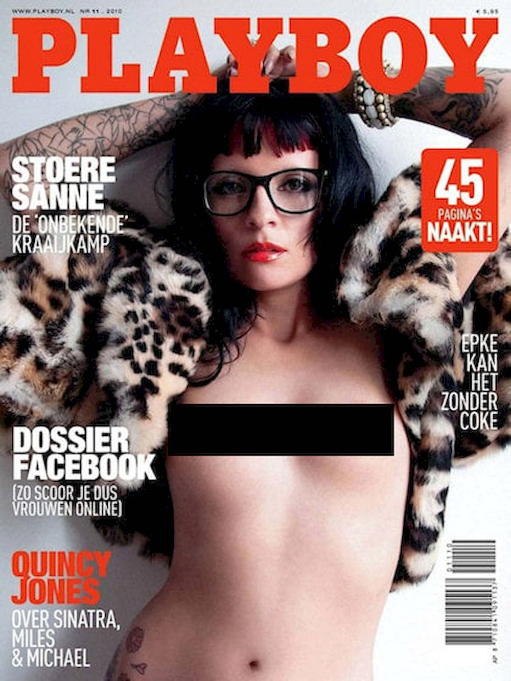 Playboy Magazine Netherlands 2010-11 – Sanne Kraaijkamp Laura – Original Print Issue