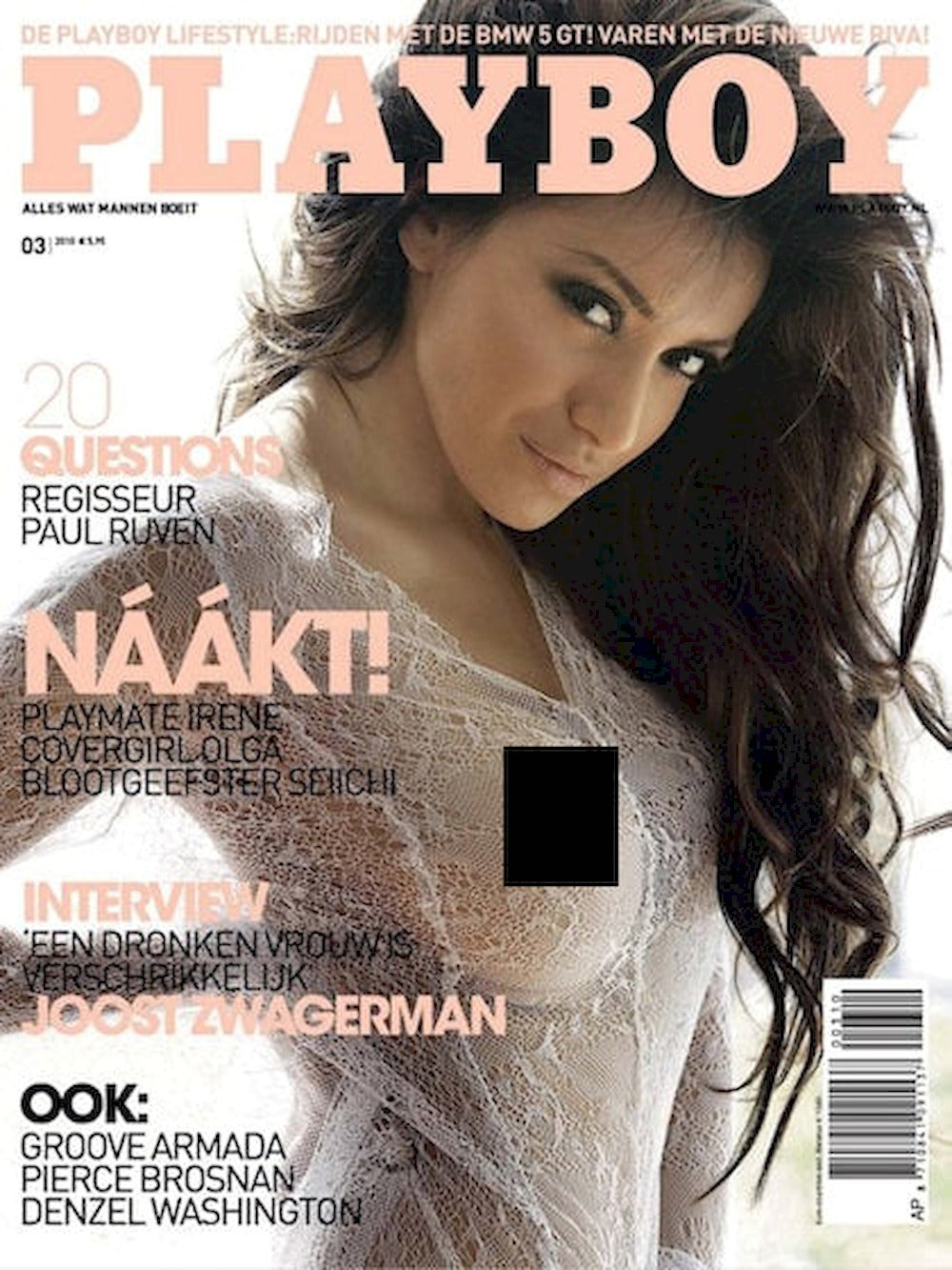 Playboy Magazine Netherlands 2010-03 Olga Farmaki Irene Hoek Original Print Issue