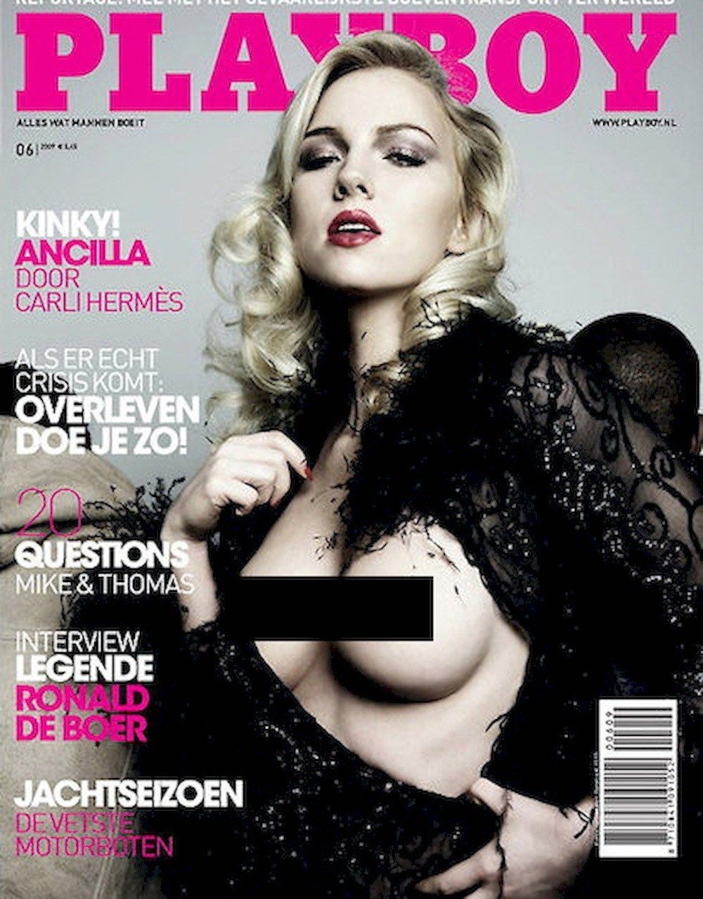Playboy Tijdschrift Nederland 2009-06 Ancilla Tilia Nancy Lynn De Ronde Jackson Originele uitgave
