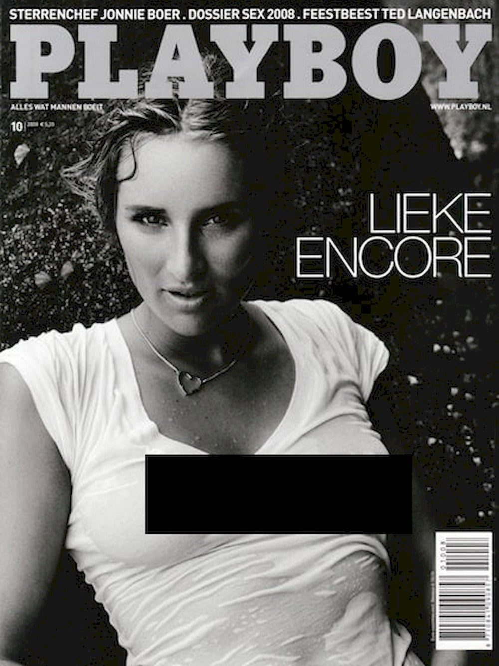 Playboy Magasin Nederlandene 2008-10 Lieke Van Lexmond Bianca Jeffry Originaludgave