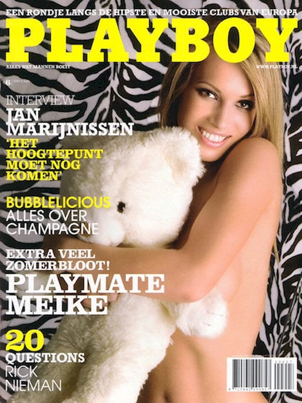Playboy Revista Países Bajos 2007-06 Meike Schulte Edición original