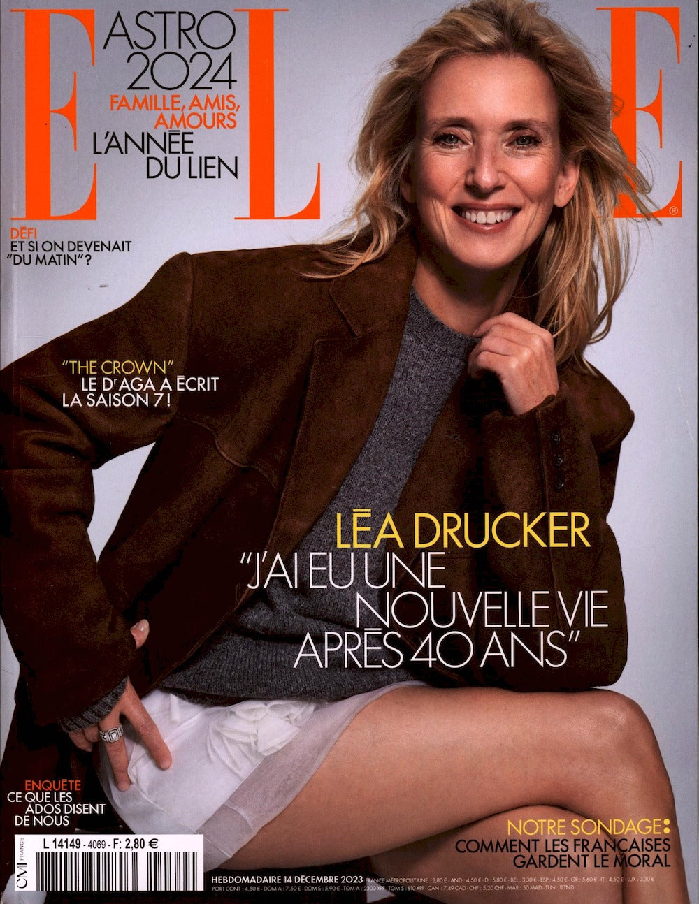 Elle Rivista Francia 2023 #4069 Lea Drucker Edizione originale