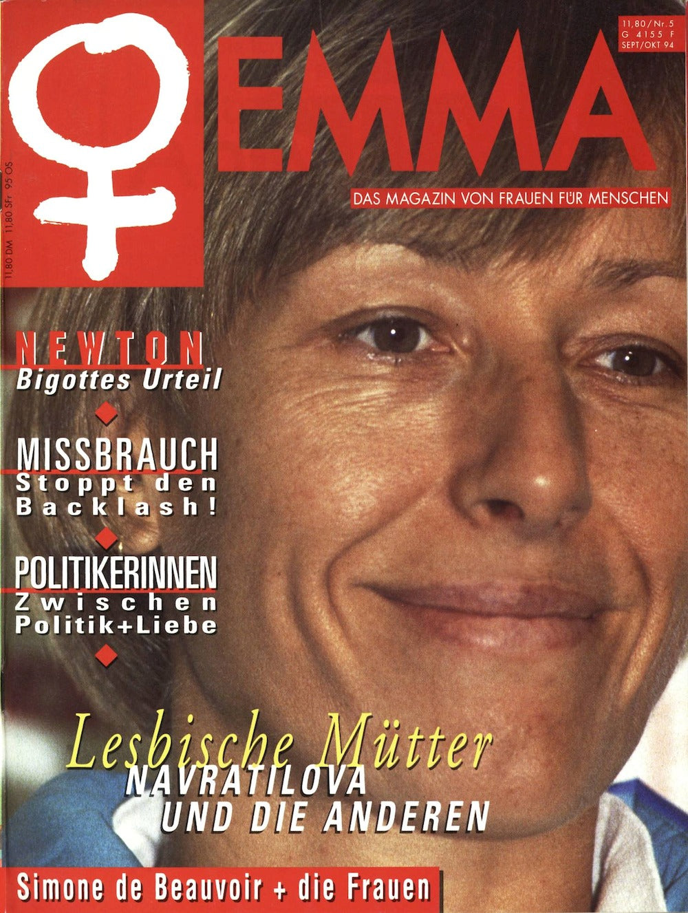 Emma Magazine Allemagne 1994-05 – Martina Navratilova – Édition originale