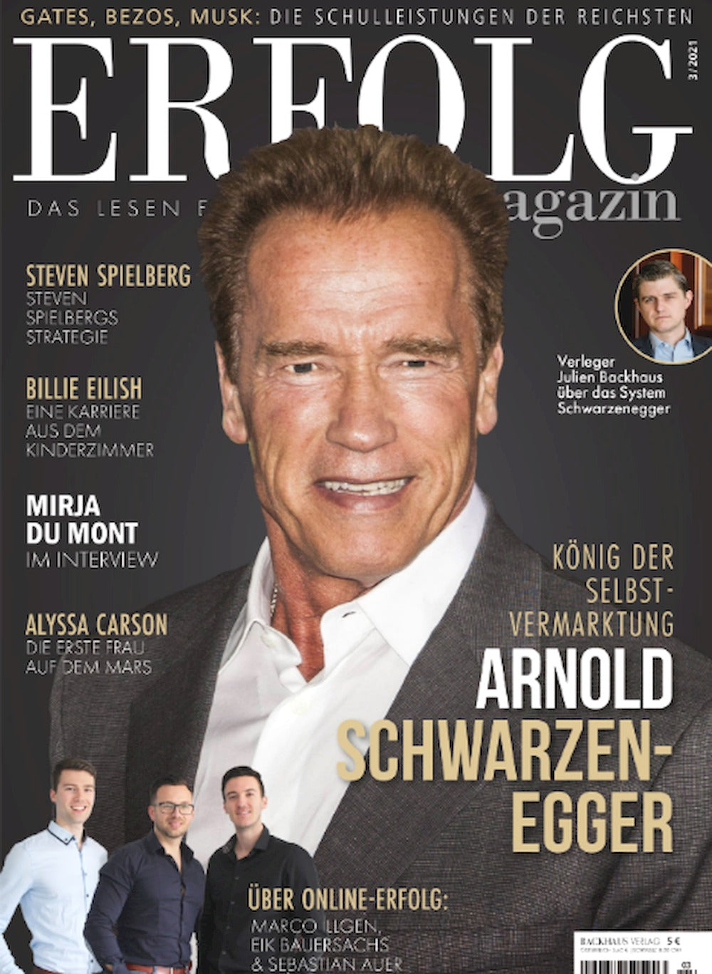 Erfolg Revista Alemania 2021-03 Arnold Schwarzenegger Edición original