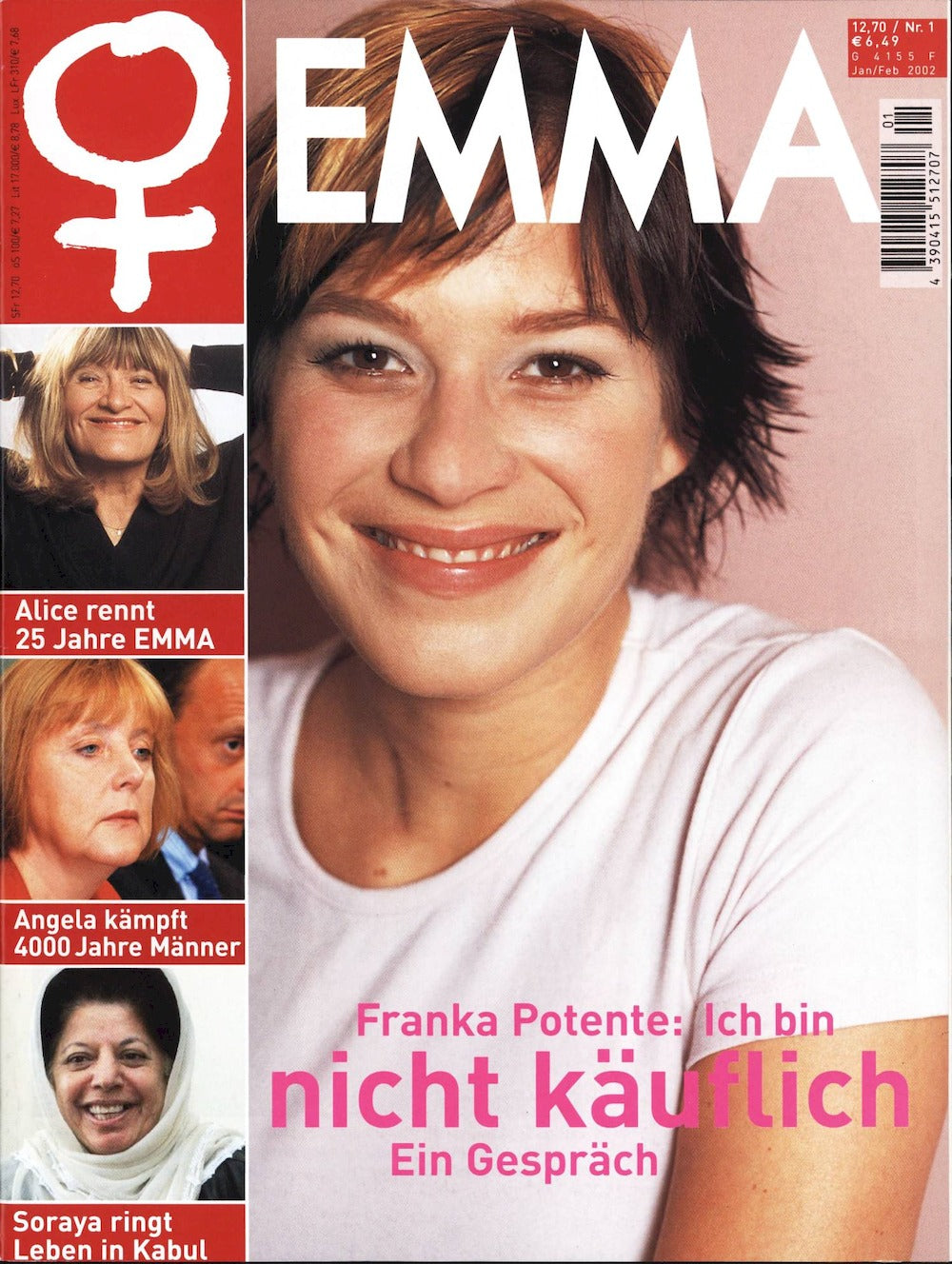 Emma Magazin Deutschland 2002-01 Franka Potente