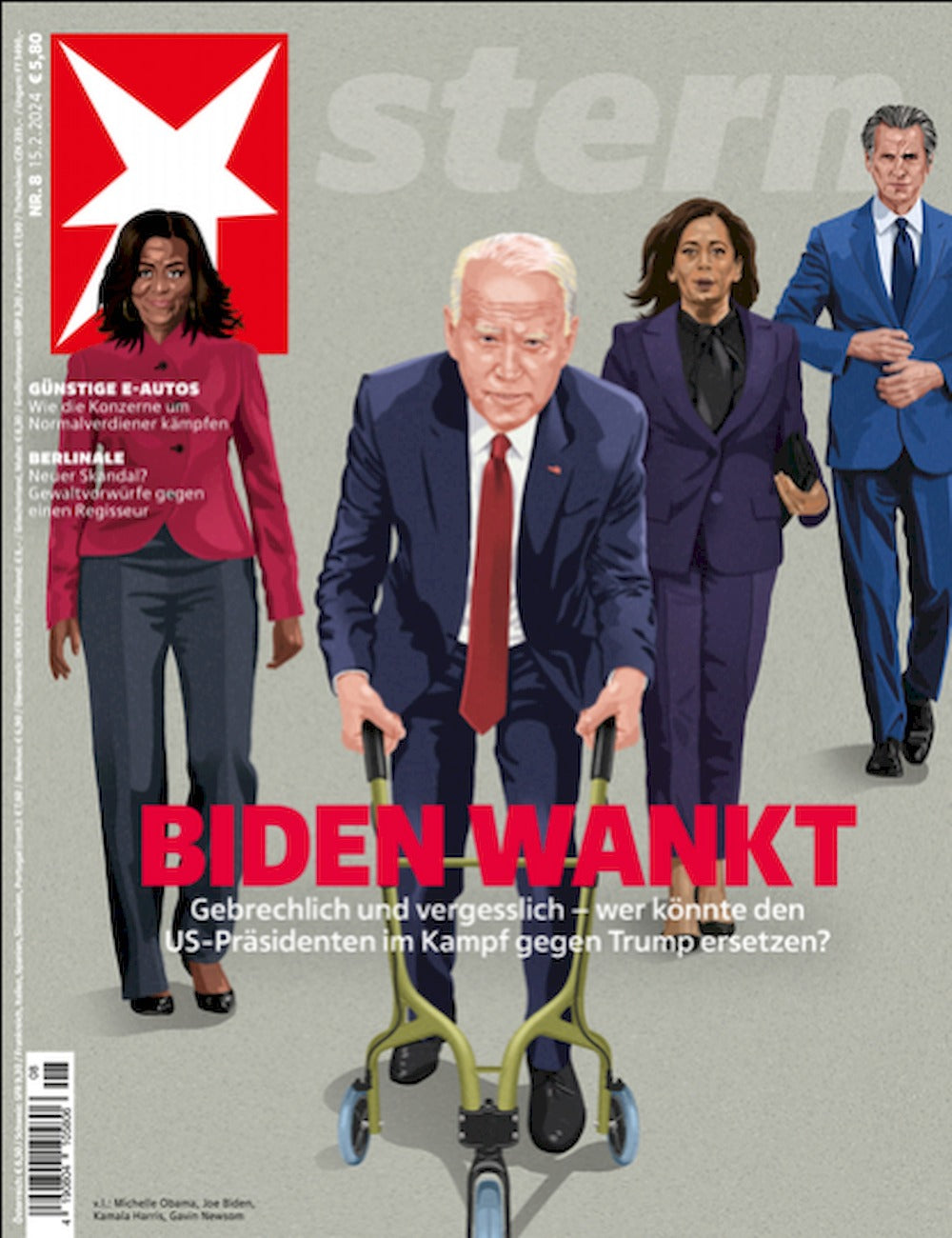 Stern Revista Alemania 2024-08 Joe Biden Kamala Harris Michelle Obama