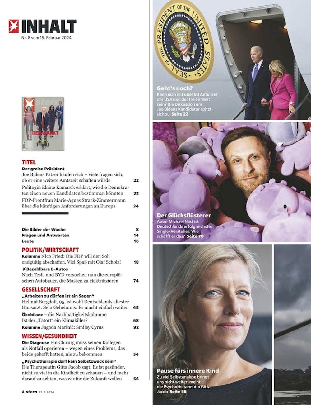 Stern Revista Alemania 2024-08 Joe Biden Kamala Harris Michelle Obama