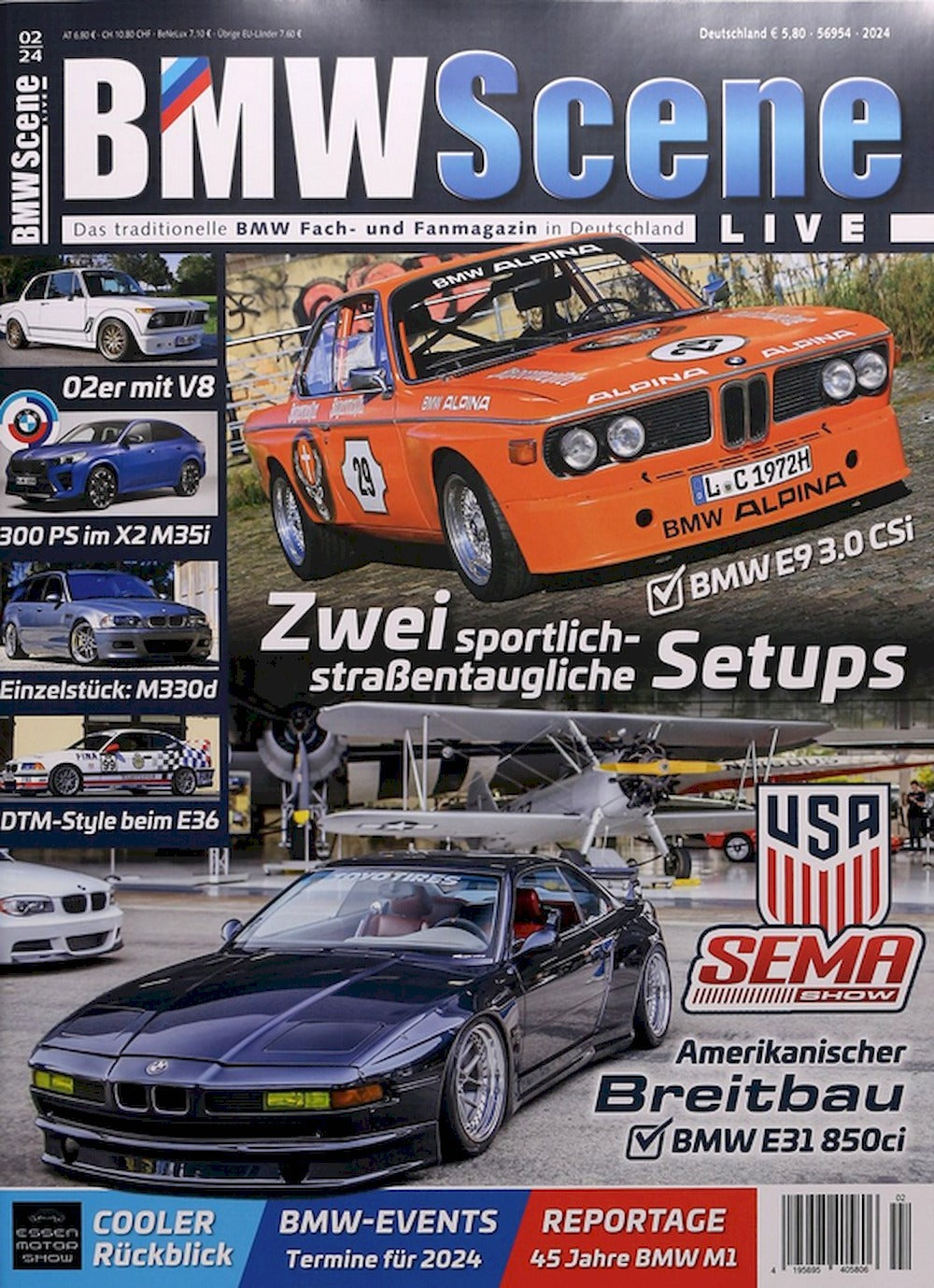 BMW Scene Live Magazine Allemagne 2023 Édition originale