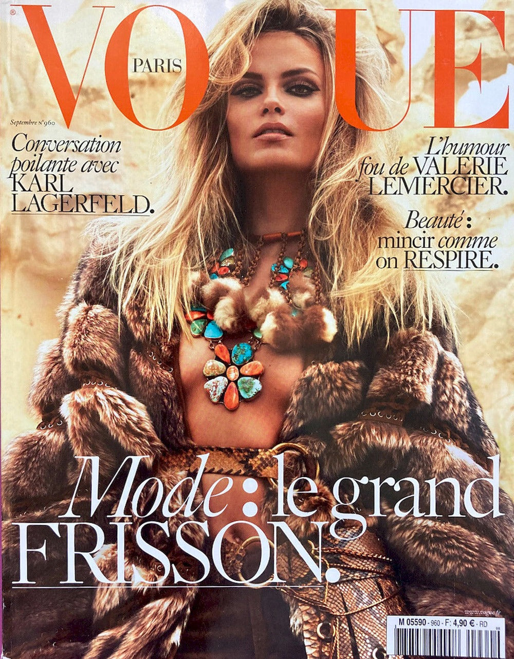 Vogue Magazine France 2015 #960 Natasha Poly Original Print Issue