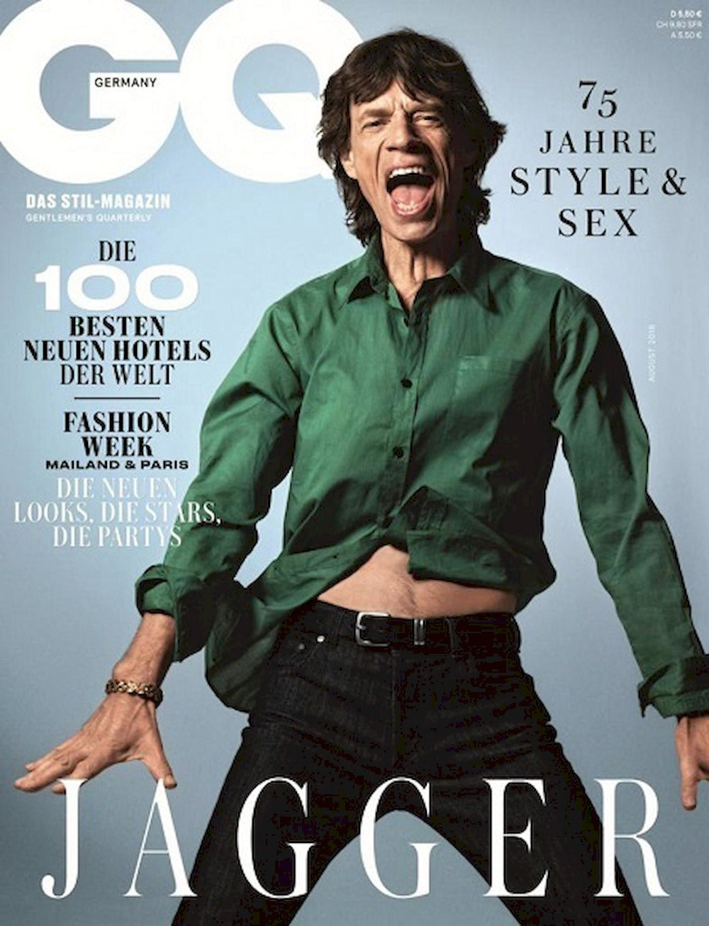 GQ Revista Alemania 2019-07 Mick Jagger A Edición original