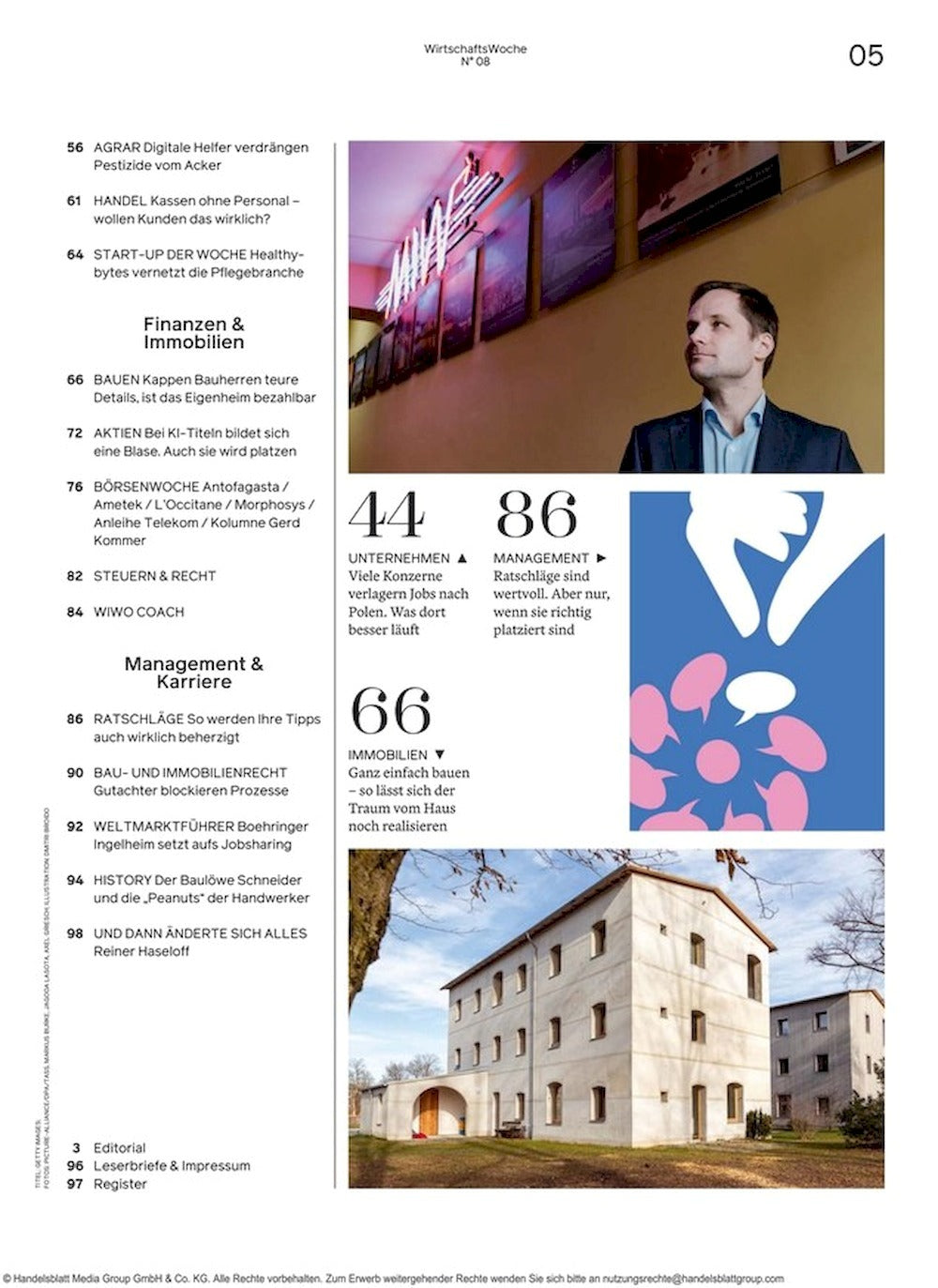 Wirtschaftswoche Rivista Germania 2024-08 Putin