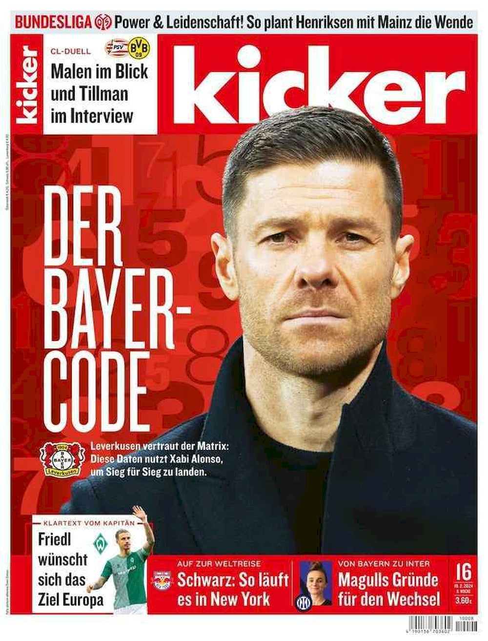 Kicker Magazin Deutschland 2024-016 Xabi Alonso