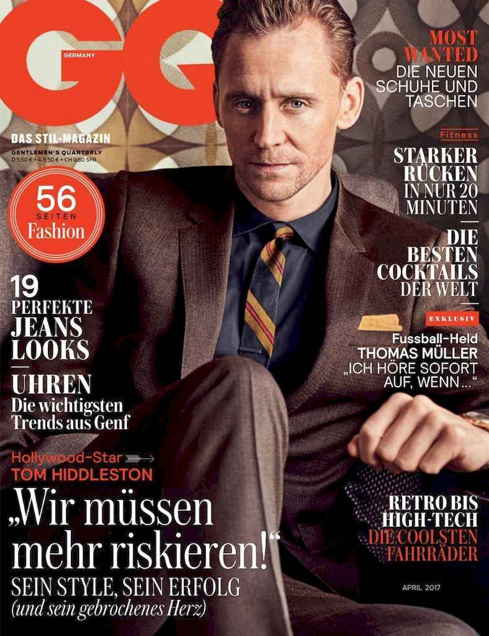 GQ Magazin Deutschland 2017-04 Tom Hiddleston