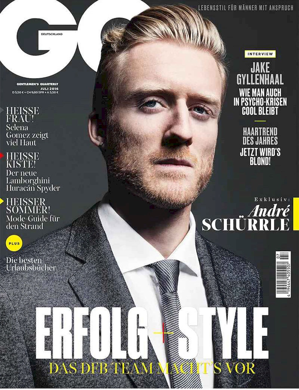 GQ Tijdschrift Duitsland 2016-07 – Andre Schürle – Originele uitgave