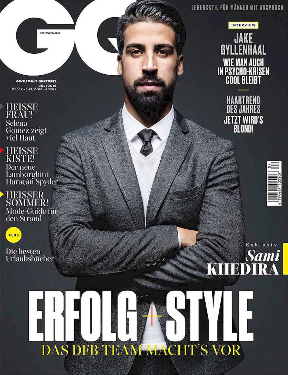 GQ Revista Alemania 2016-07 Sami Khedira Edición original