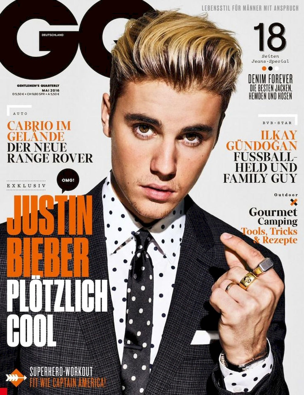 GQ Magasin Tyskland 2016-05 Justin Bieber
